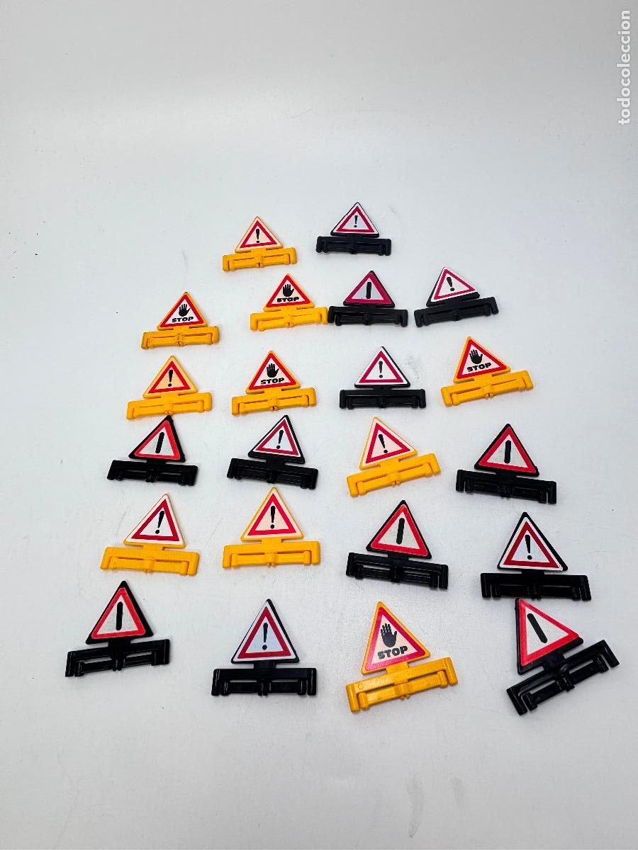 Playmobil: Playmobil lote triangulo obra polic&iacute;a