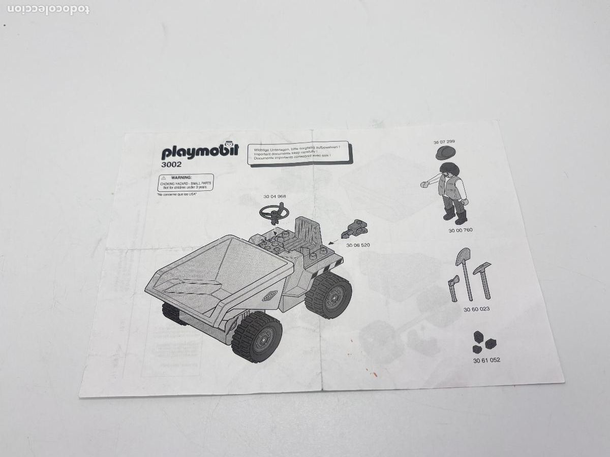 Playmobil: Playmobil 3002 instrucciones montaje
