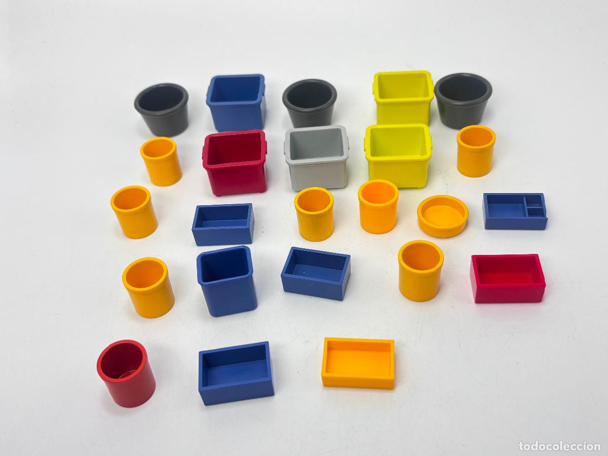Playmobil: Playmobil lote cubo recipiente escenario