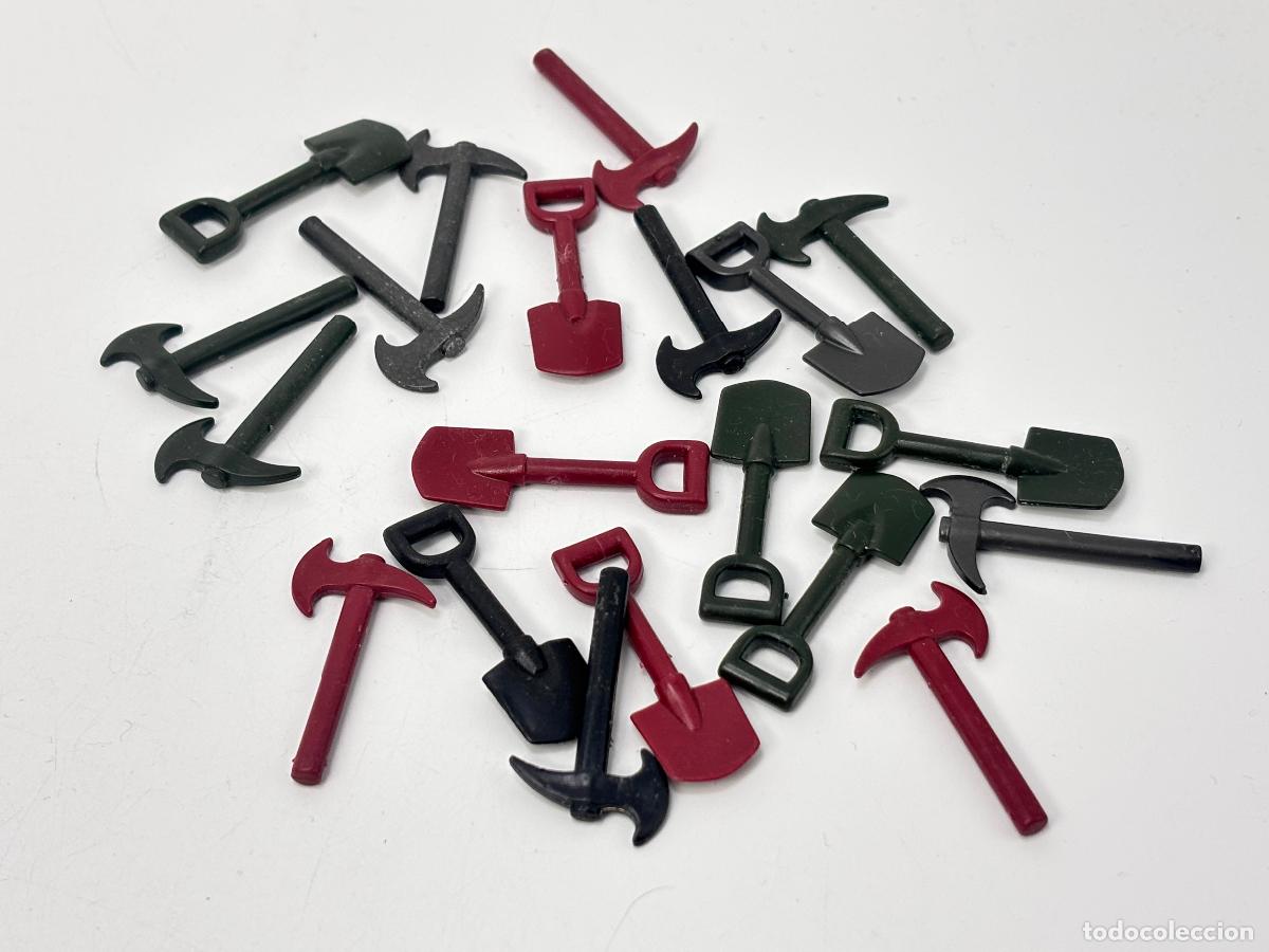 Playmobil: Playmobil lote pala hacha negra roja