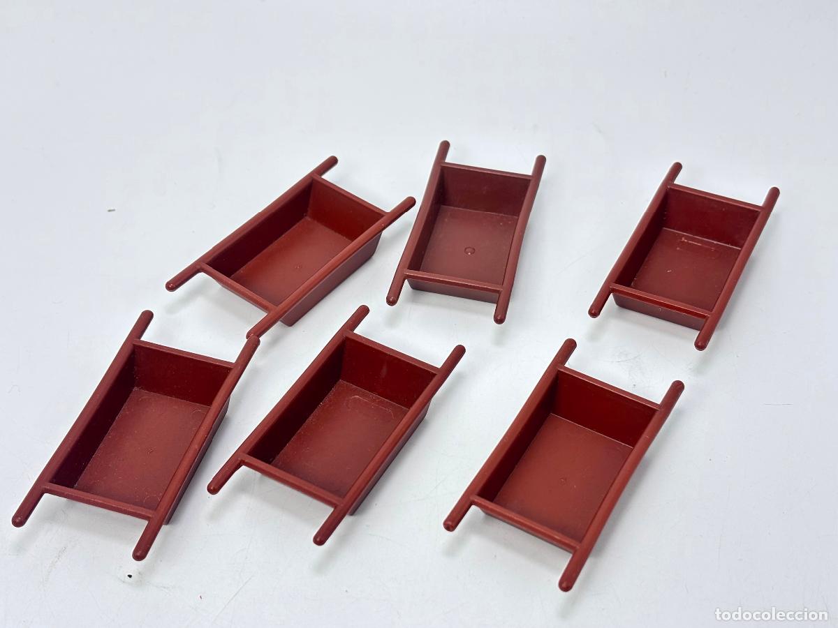 Playmobil: Playmobil lote recipiente bandeja con asas