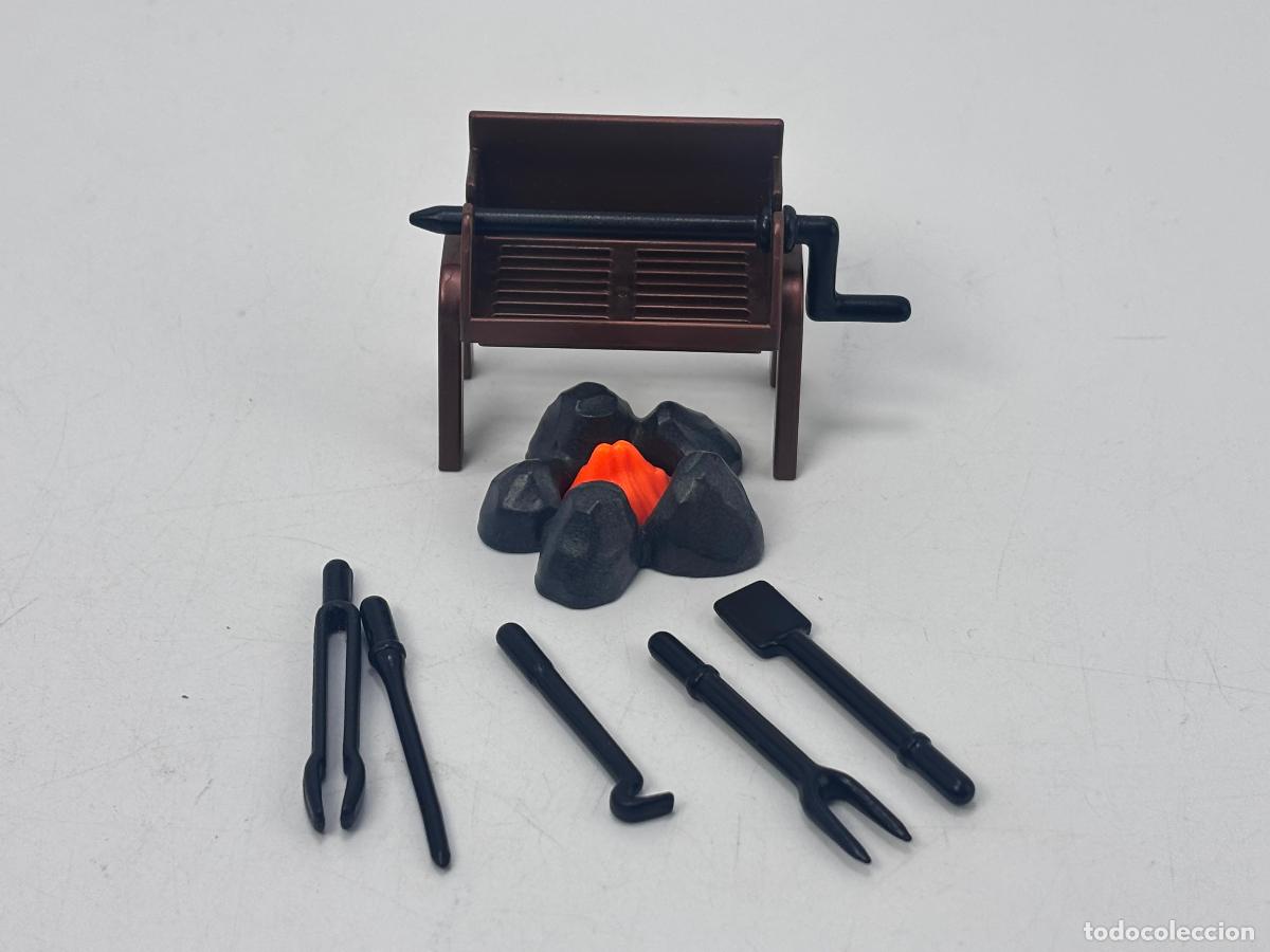 Playmobil: Playmobil lote barbacoa con utensilios
