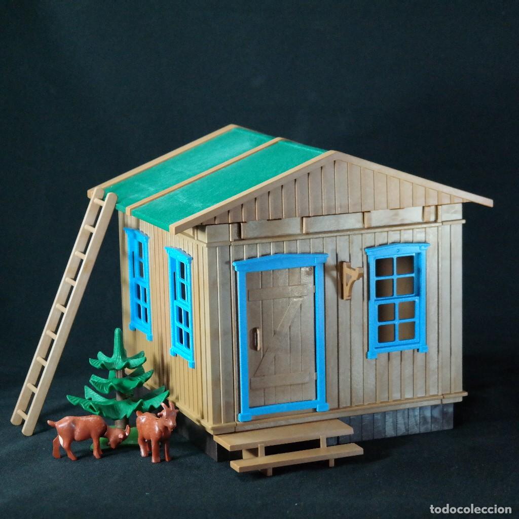 Playmobil: Playmobil cabana con pino y cabras☼