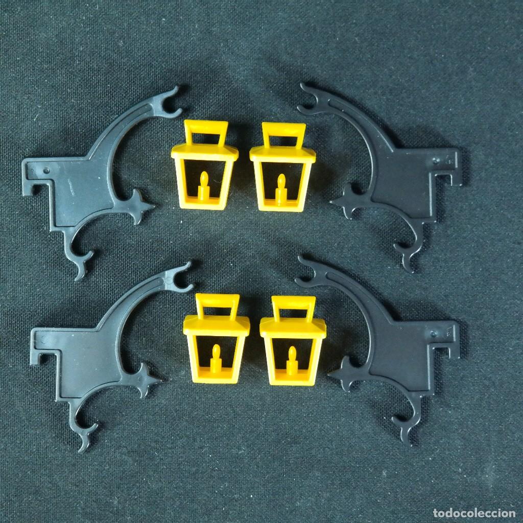 Playmobil: Playmobil 4 soportes con faroles steck ☼