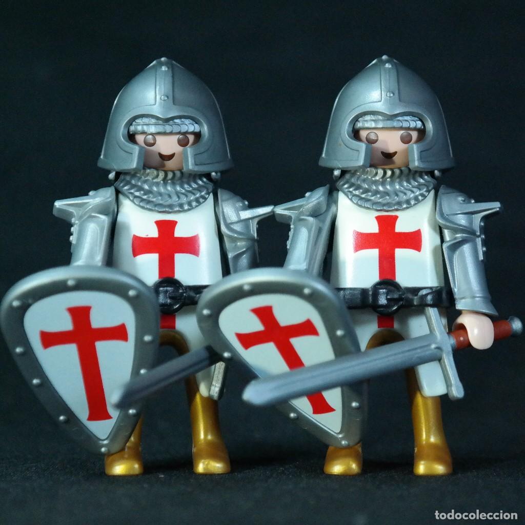 Playmobil: Playmobil 2 caballeros cruzados medievales☼