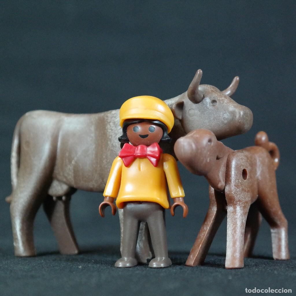 Playmobil: Playmobil nina con vacas ☼