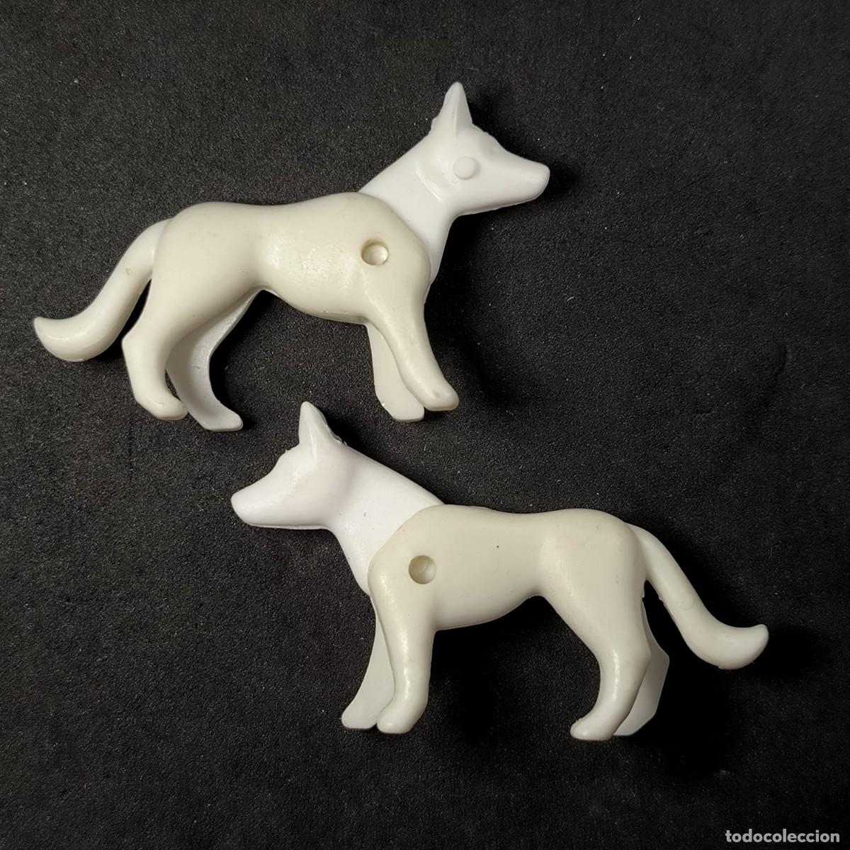 Playmobil: Playmobil 2 perros blancos ☼