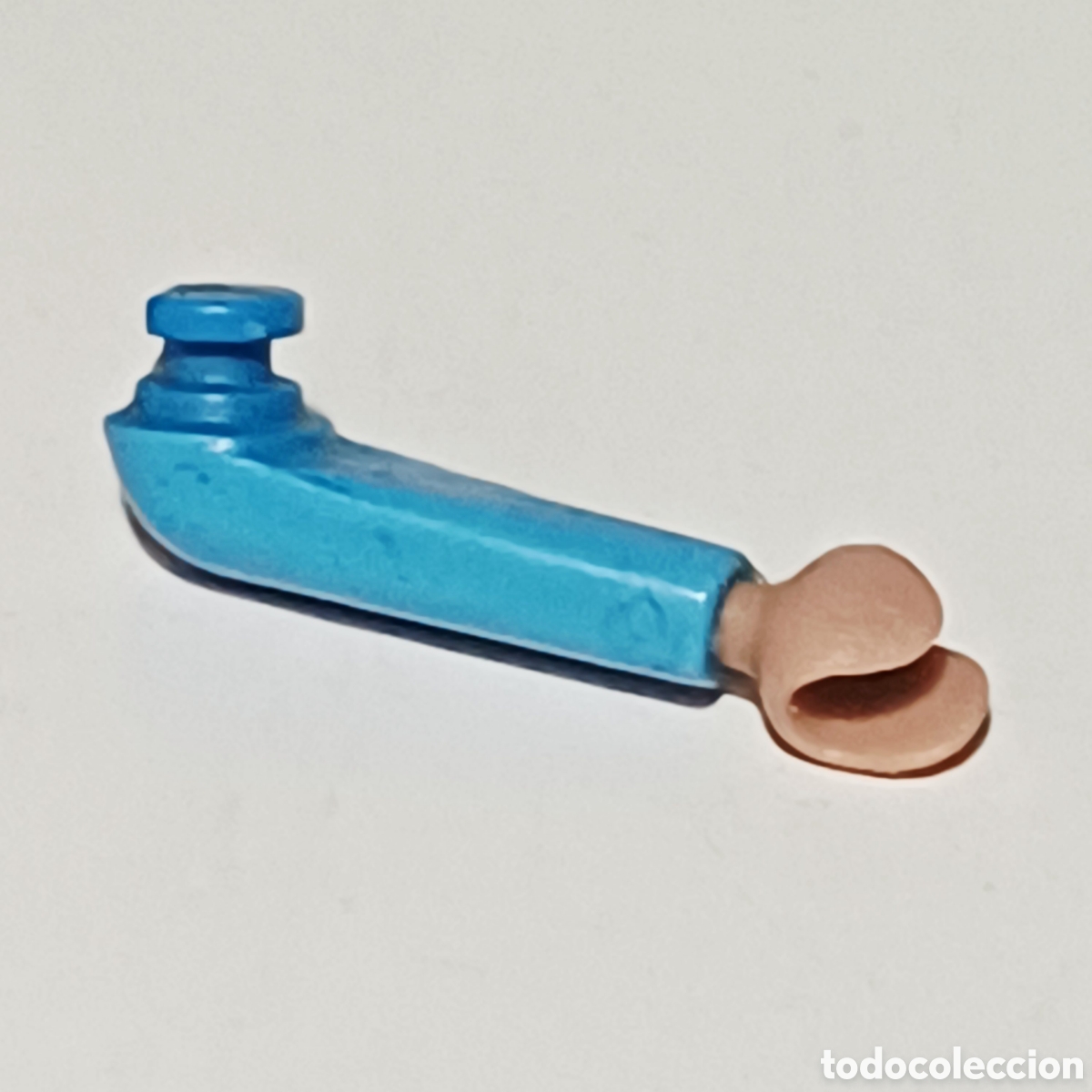 Playmobil: Pieza playmobil brazo azul medio mano moreno