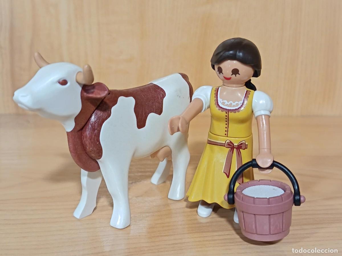 Playmobil: PLAYMOBIL BELEN , ALDEANA CON VACA Y CUBO DE LECHE - 27/6/25