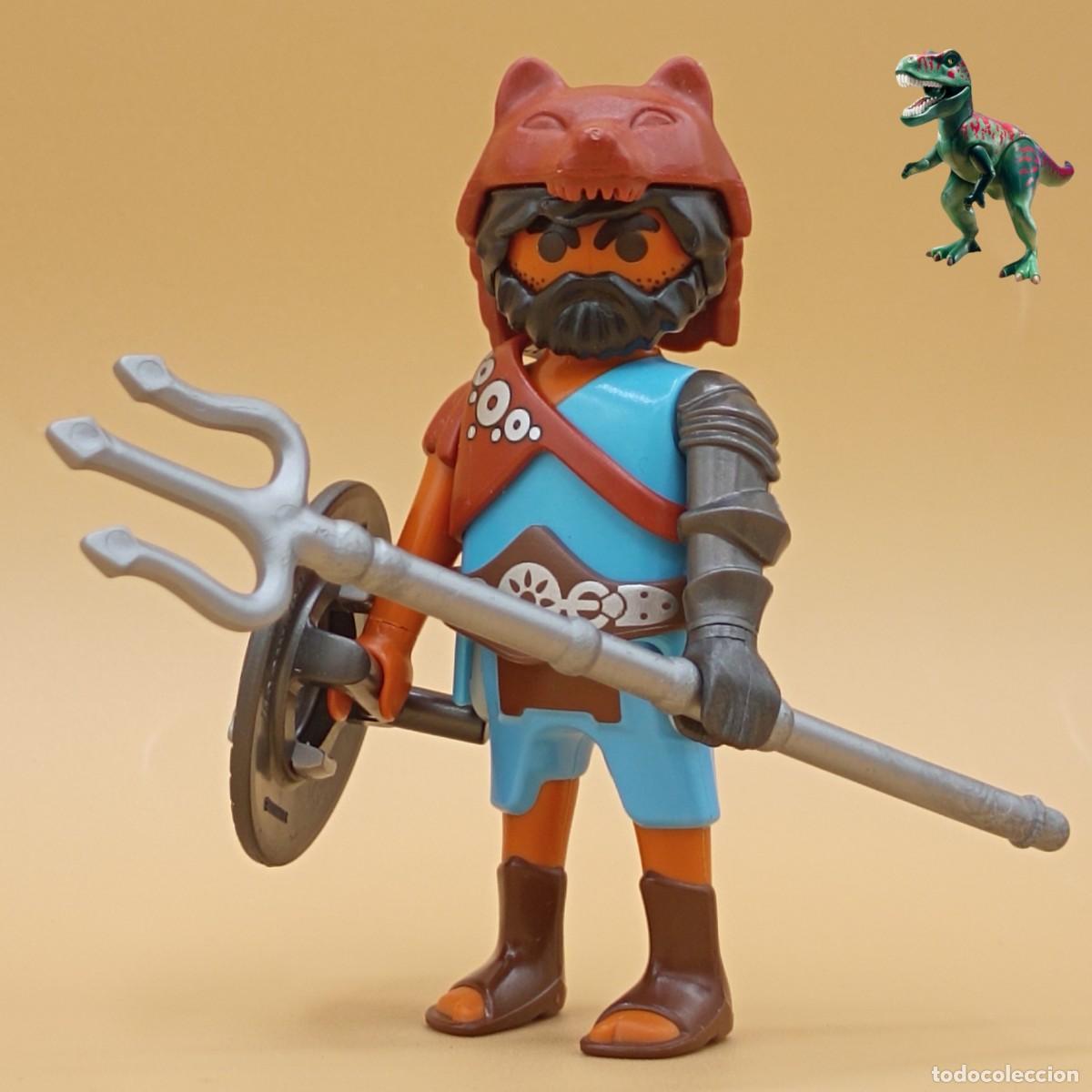 Playmobil: Playmobil figura gladiador romano guerrero del lobo coliseo circo arena campeon luchador medieval