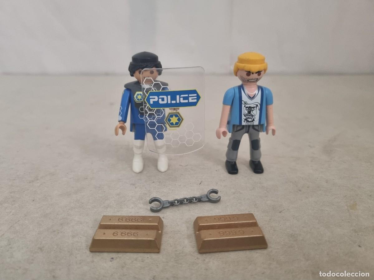 Playmobil: Figuras playmobil Policia Ladr&oacute;n y accesorios