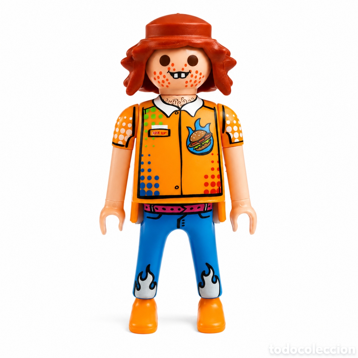Playmobil: Playmobil figura trabajador Fastfood