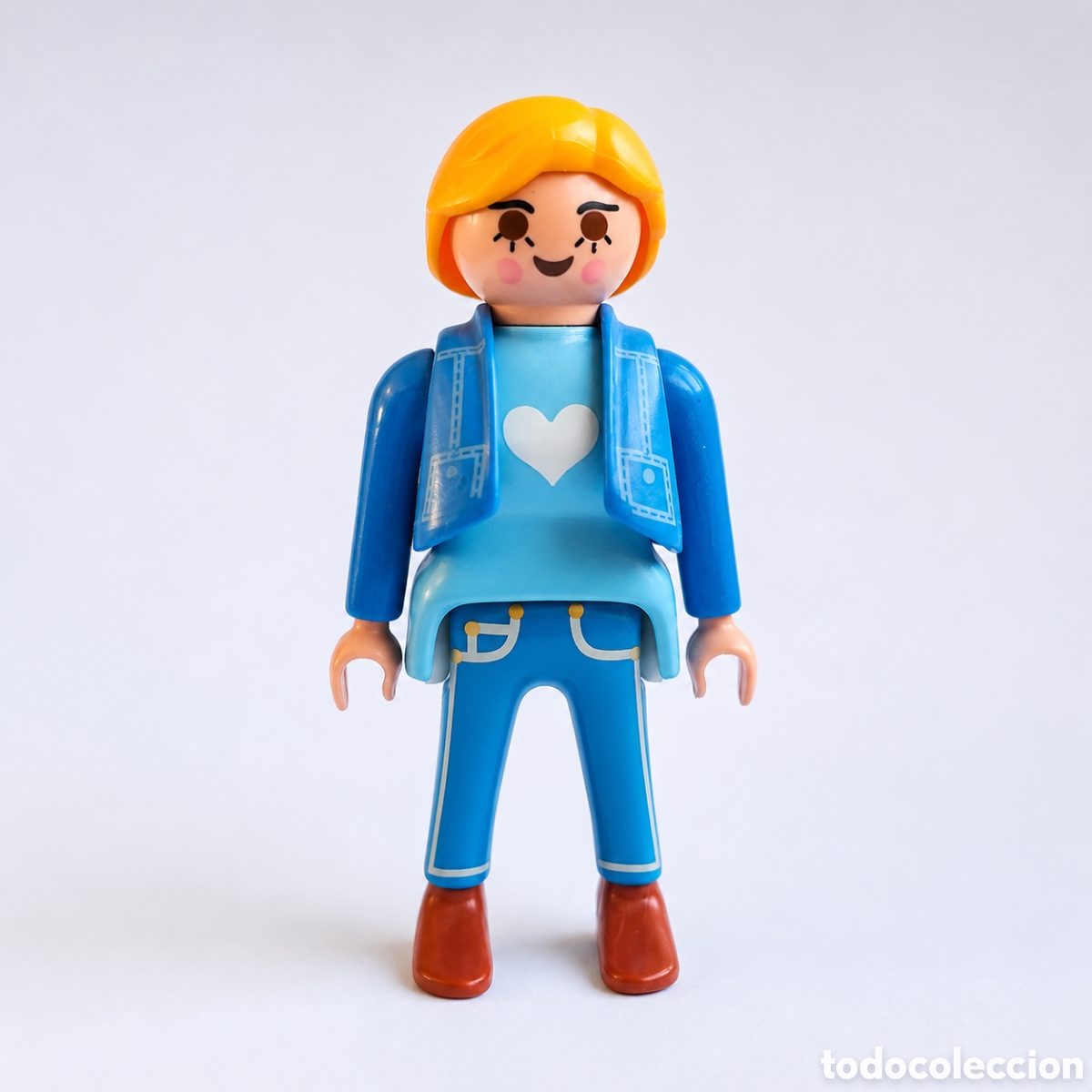 Playmobil: Playmobil figura mujer con camiseta personalizada