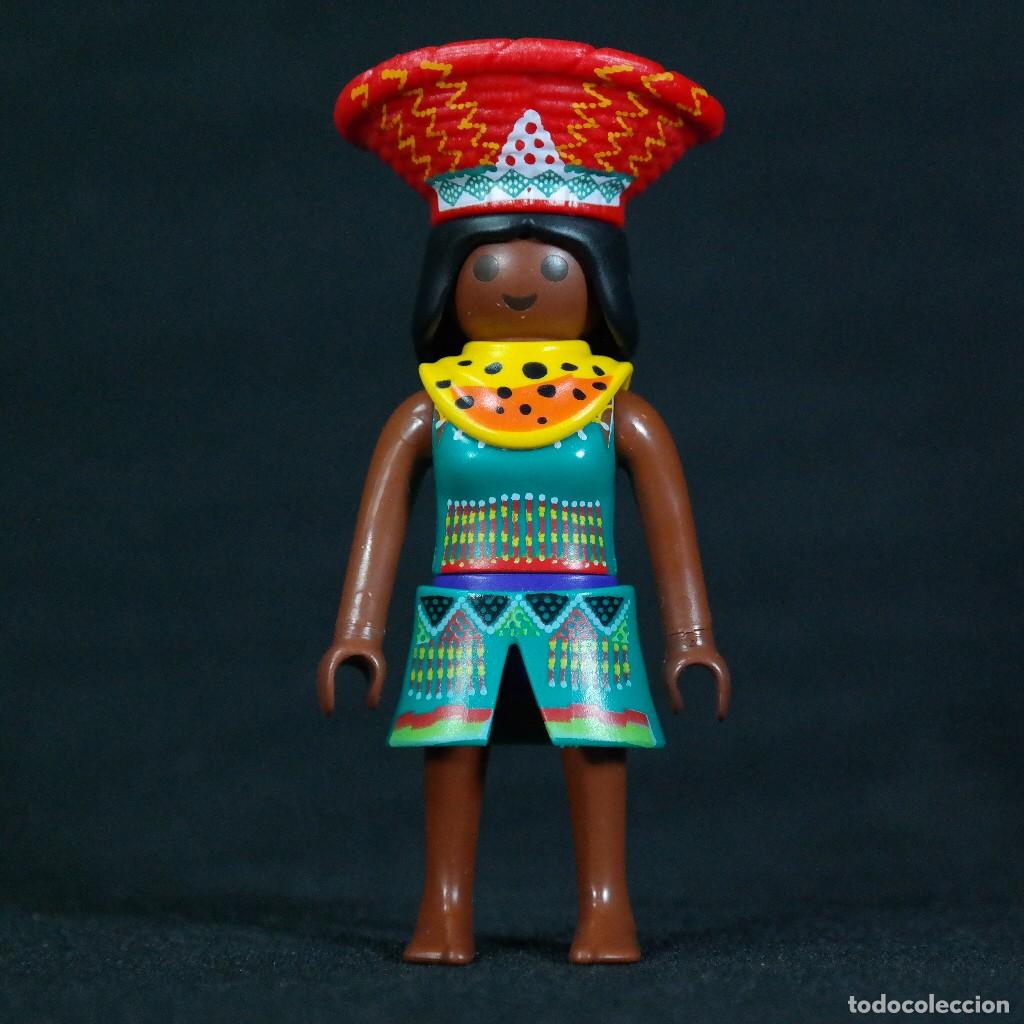 Playmobil: Playmobil mujer aborigena con canasta☼