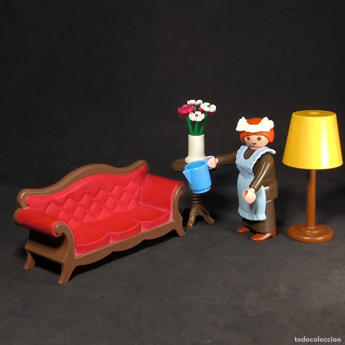Playmobil: Playmobil mucama con sofa ☼