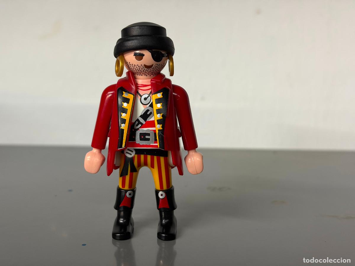 Playmobil: PLAYMOBIL figura pirata con chaleco tuerto y pendientes -mix19