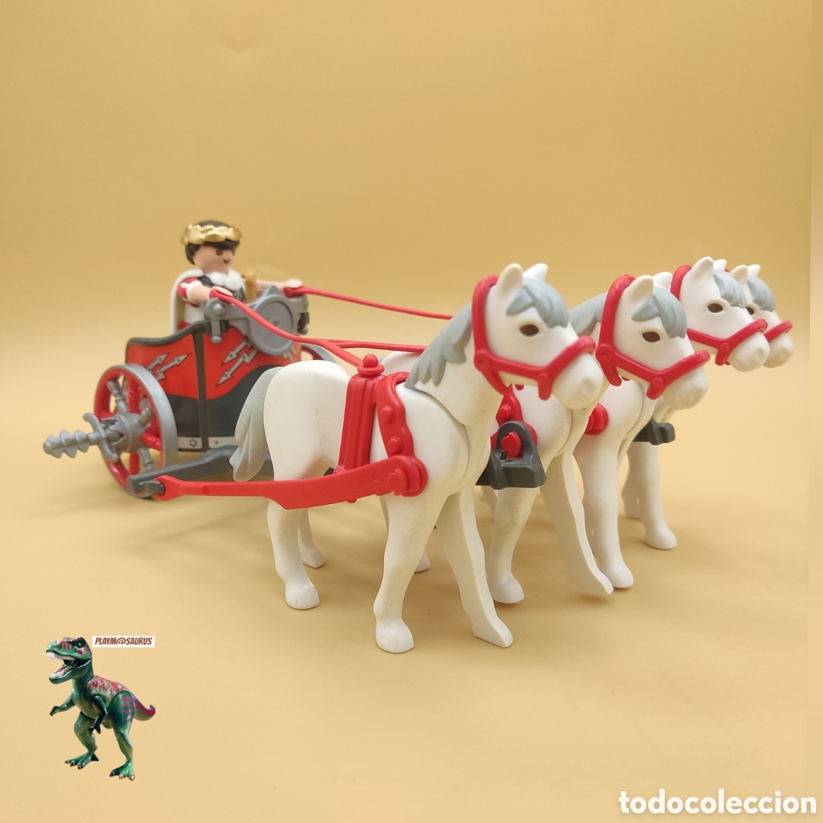 Playmobil: Playmobil 6496 cuadriga carro de caballos romano julio cesar legion circo coliseo carro romano