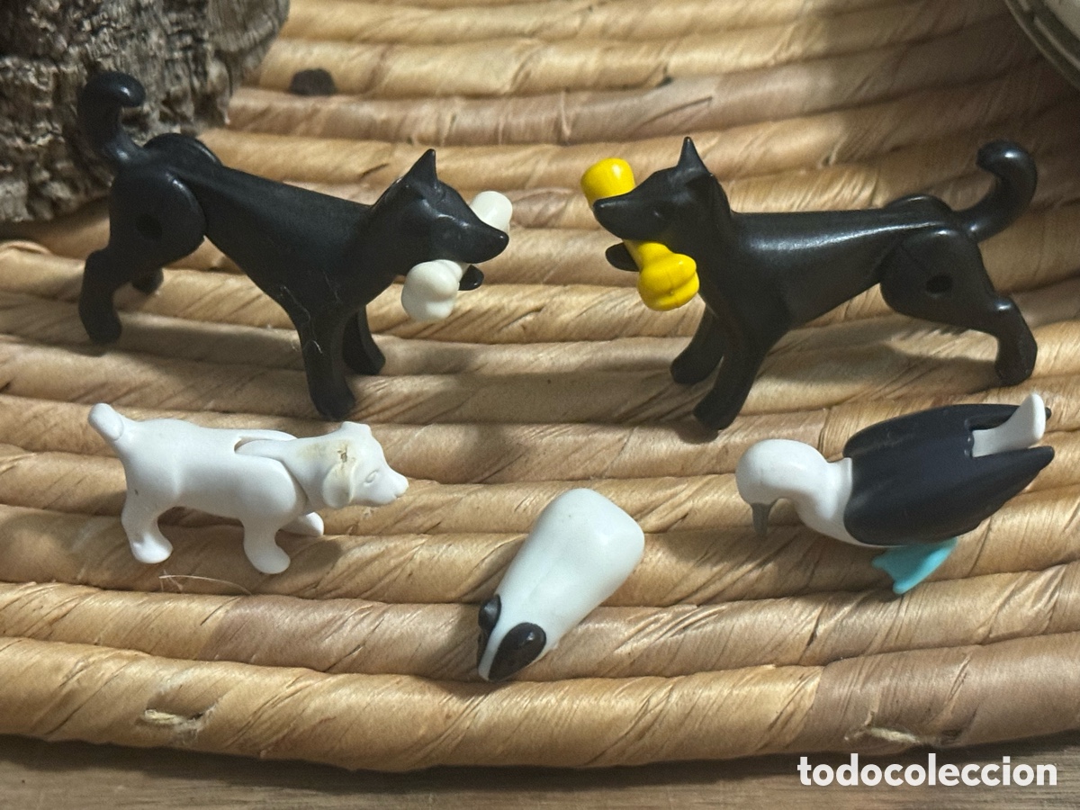 Playmobil: Playmobil Lote 3 perros, gaviota, h&aacute;mster