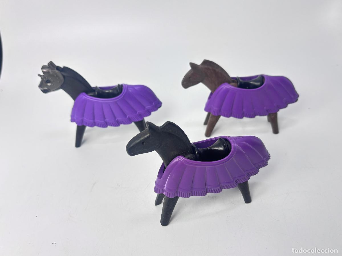 Playmobil: Playmobil 3329 3669 lote caballo con manta medieval