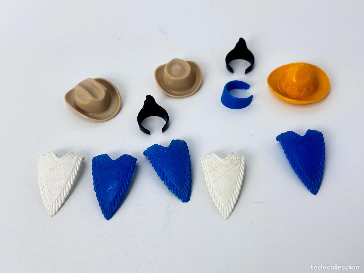 Playmobil: Playmobil lote sombrero pa&ntilde;uelo peto mejicano primera &eacute;poca