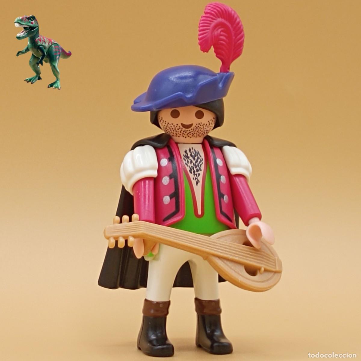 Playmobil: Playmobil figura trovador musico bardo laud corte real castillo medieval