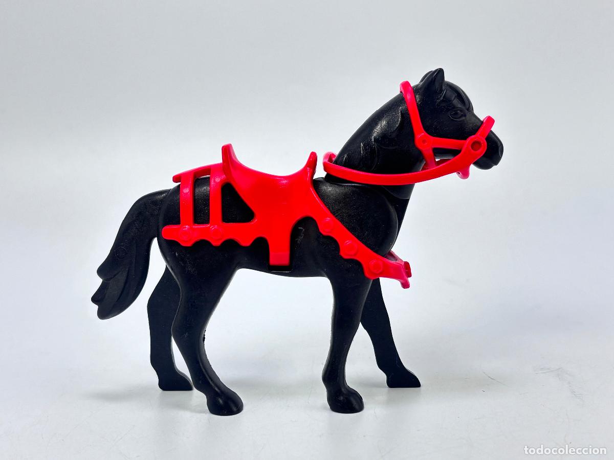 Playmobil: Playmobil caballo con rienda roja medieval