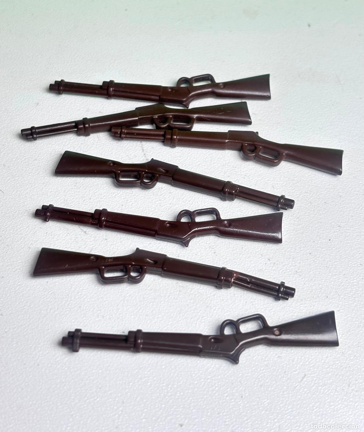 Playmobil: Playmobil lote escopeta rifle soldado vaquero oeste