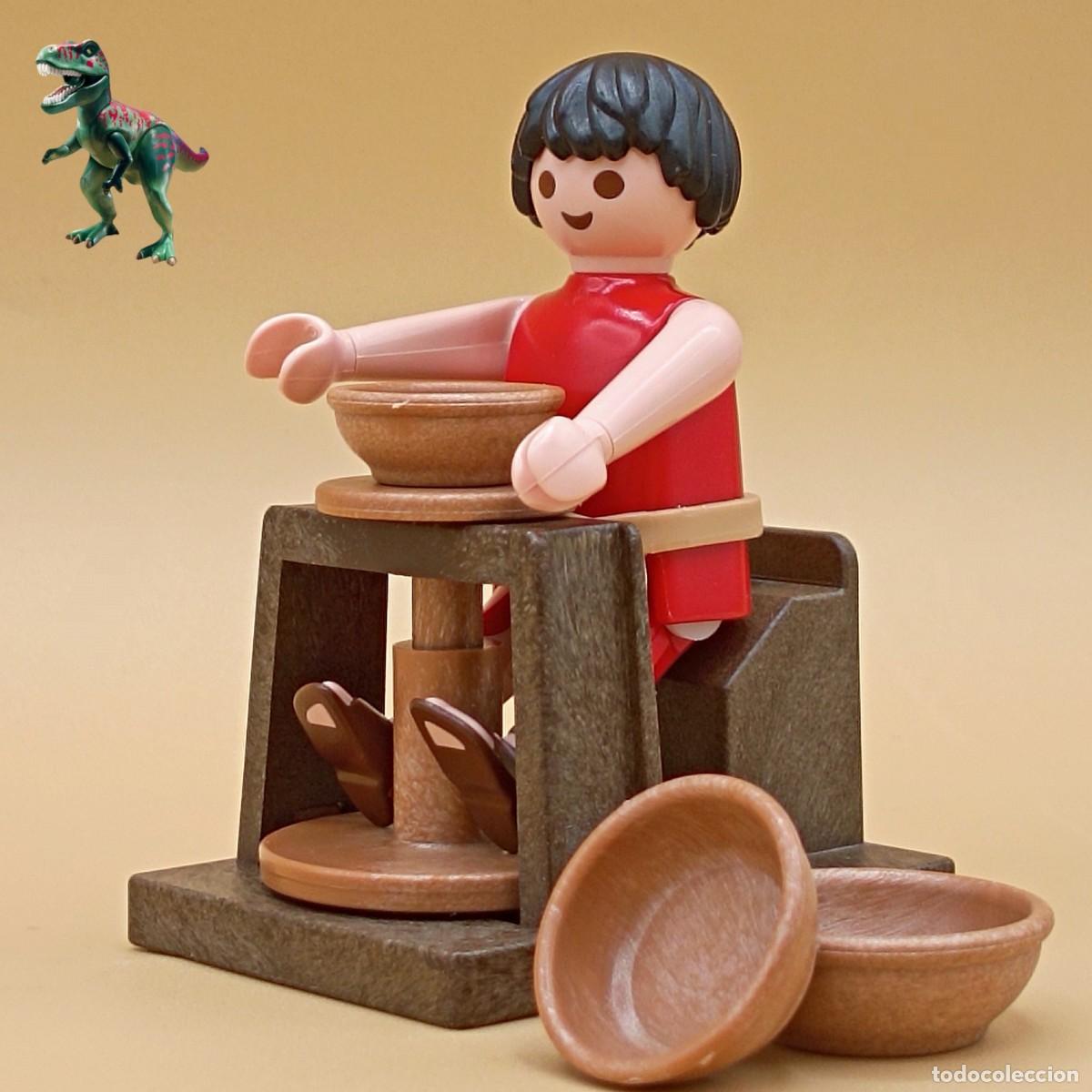 Playmobil: Playmobil alfarero romano con torno alfareria taller ceramica artesarno mercado medieval