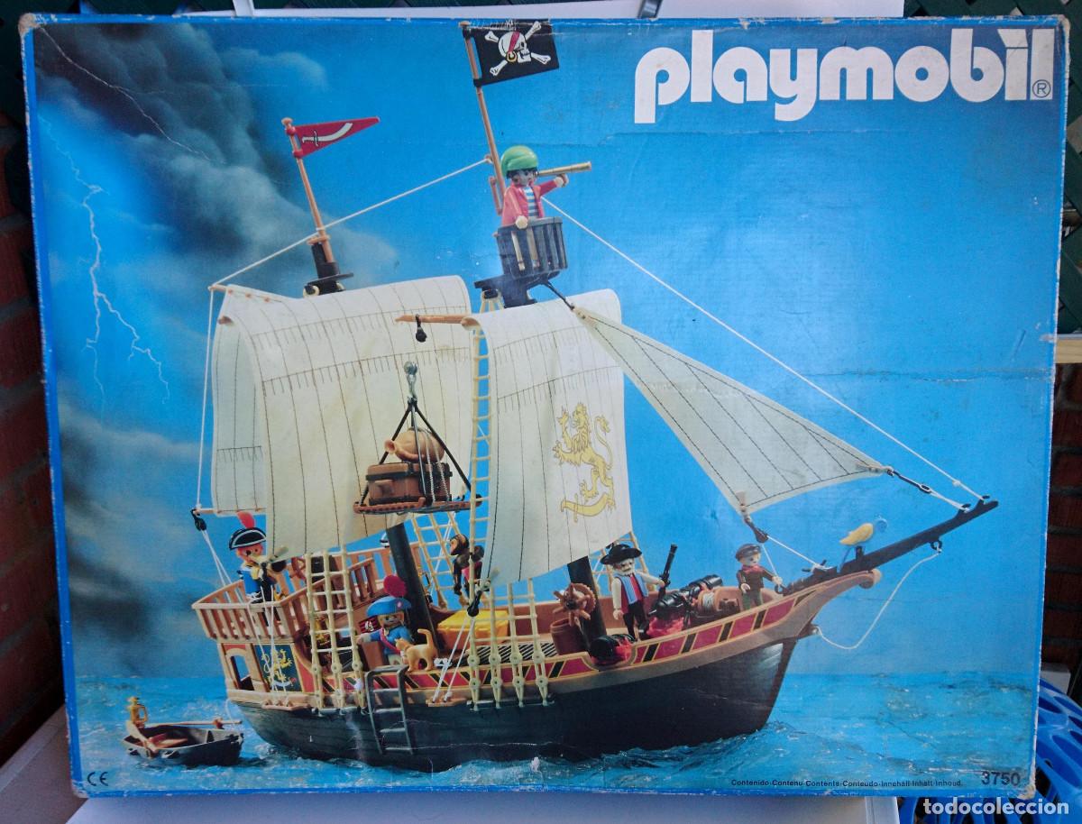 Playmobil: EL BARCO PIRATA DE PLAYMOBIL 3750 A&Ntilde;O 1990
