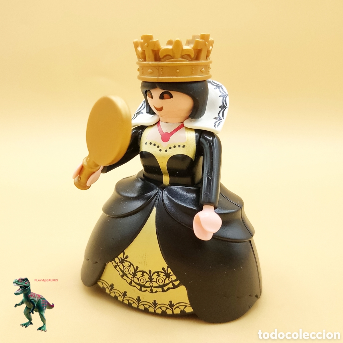 Playmobil: Playmobil dama de negro vestido epoca bruja Malefica espejito espejito reina La bella Durmiente
