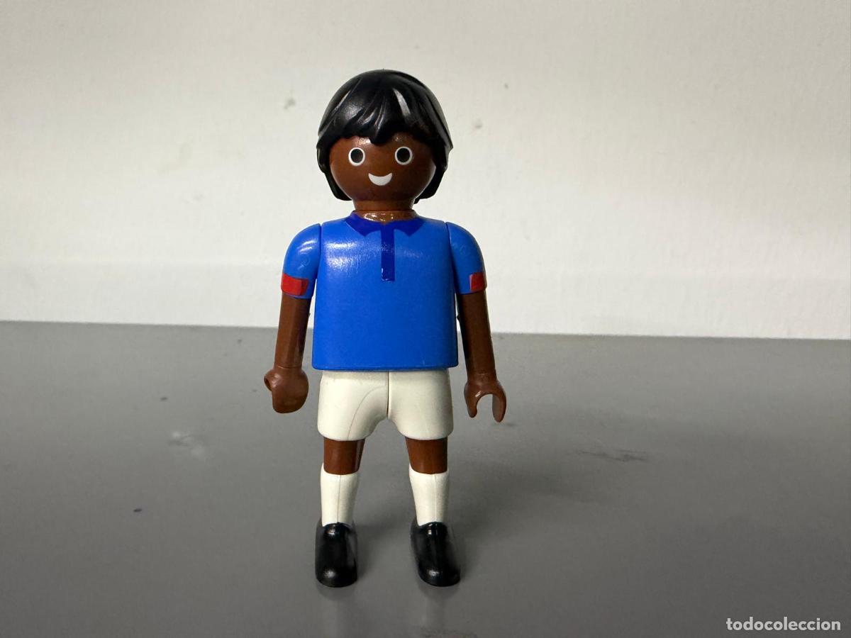 Playmobil: PLAYMOBIL figura futbolista deporte futbol negrito -mix27