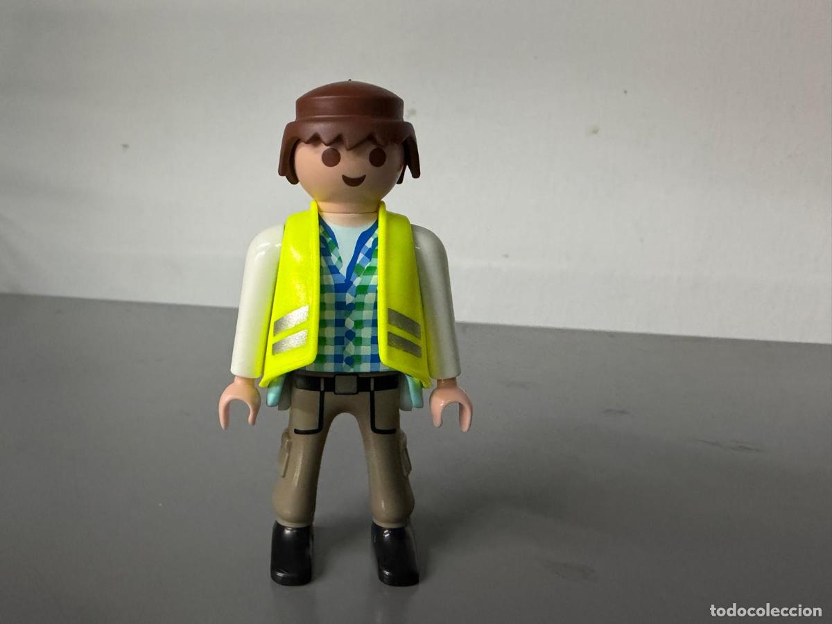 Playmobil: PLAYMOBIL figura hombre chaleco fosfi amarillo ciudad -mix27