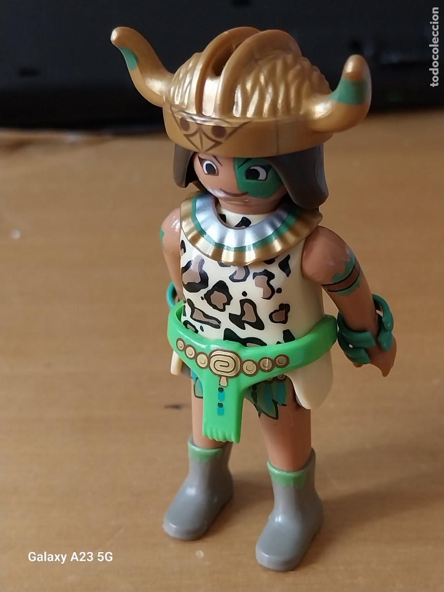 Playmobil: PLAYMOBIL AMAZONA CASCO CUENOS PINTURA CARA ORIGINAL