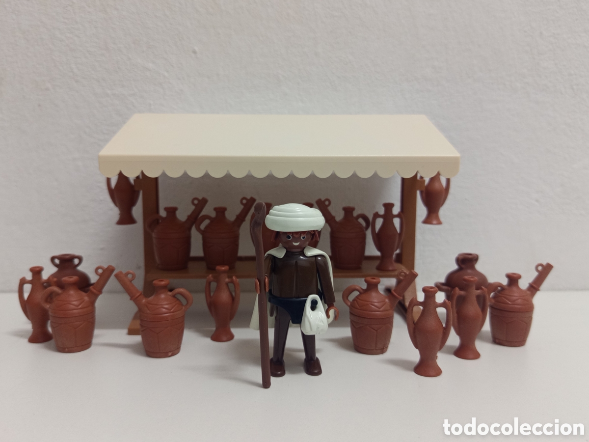 Playmobil: Playmobil puesto de mercado de &aacute;nforas arabes
