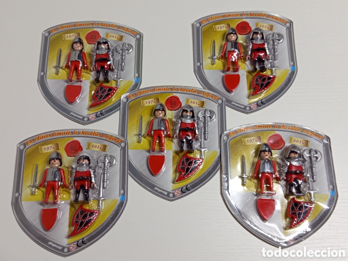 Playmobil: Playmobil lote bl&iacute;ster caballeros 40 aniversario