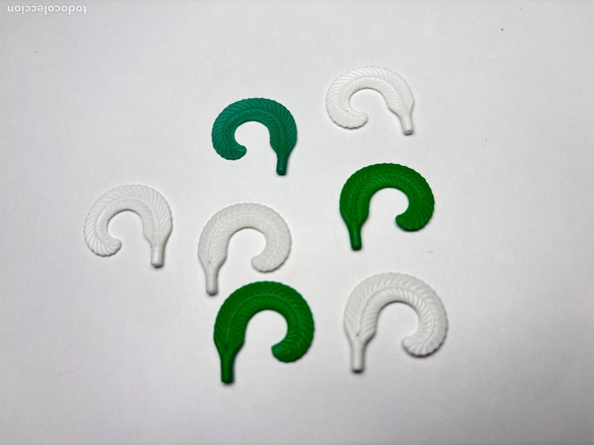 Playmobil: Playmobil lote pluma verde blanca