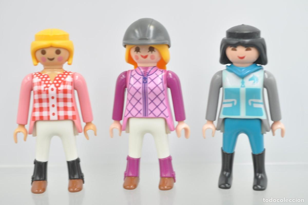 Playmobil: wsk102 Playmobil, figura mujer, 3 hipica