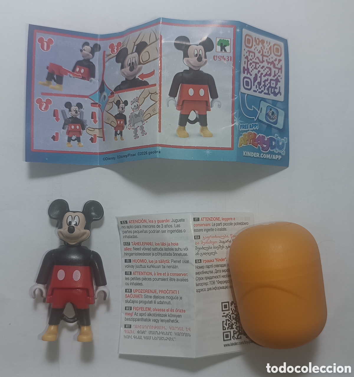 Playmobil: Playmobil Huevo Kinder Disney - Mickey Mouse