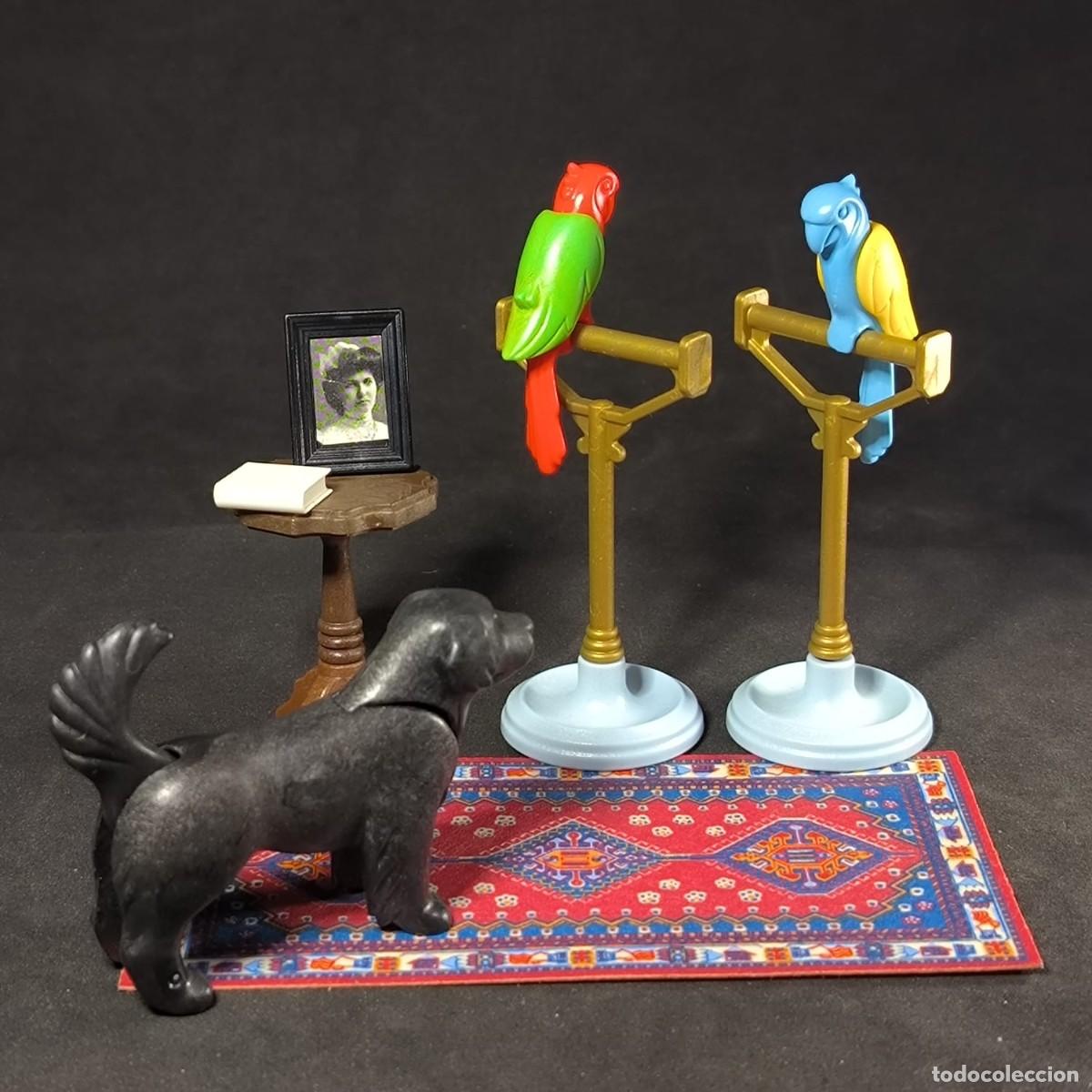 Playmobil: Playmobil accesorios de casa con perro y loros ☼
