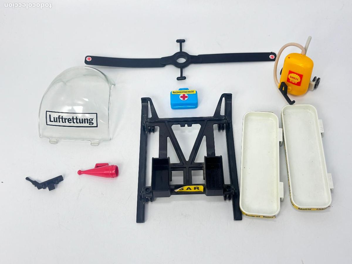 Playmobil: Playmobil 3144 3247 lote piezas helic&oacute;ptero