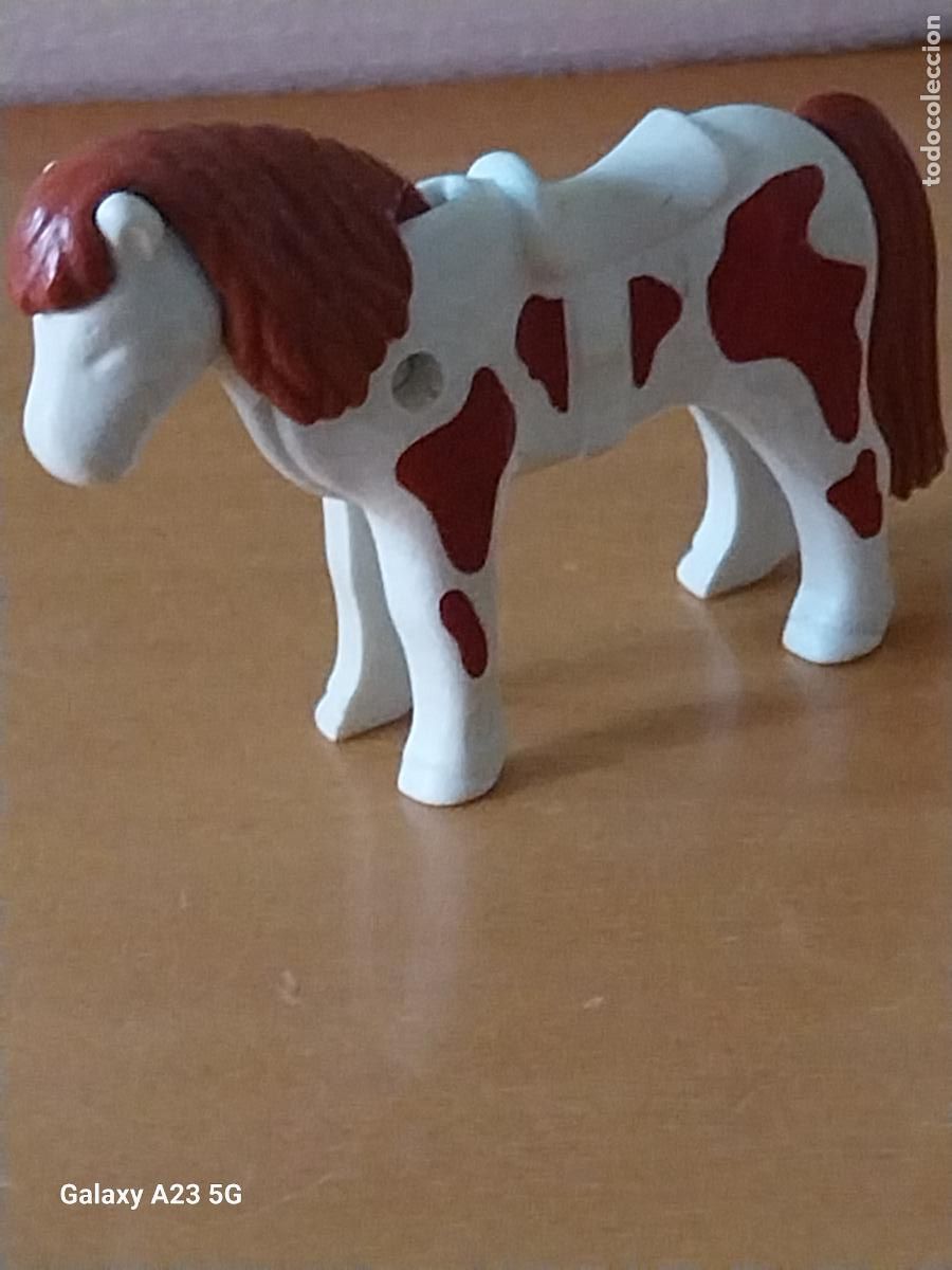 Playmobil: PLAYMOBIL PONNY BICOLOR POTRO CABALLO FIGURA ORIGINAL