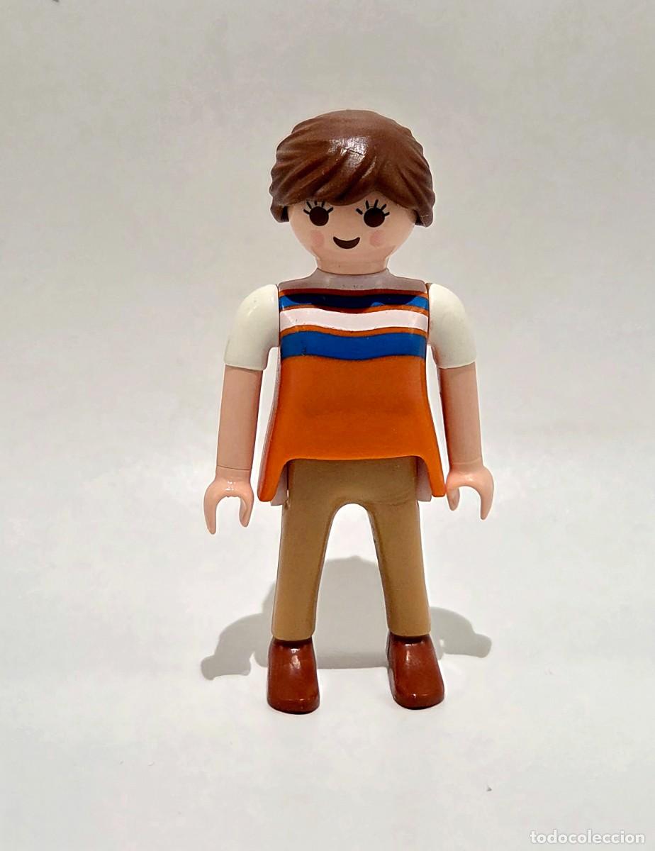 Playmobil: PLAYMOBIL CHICA CAMISETA RAYAS REF. 4283