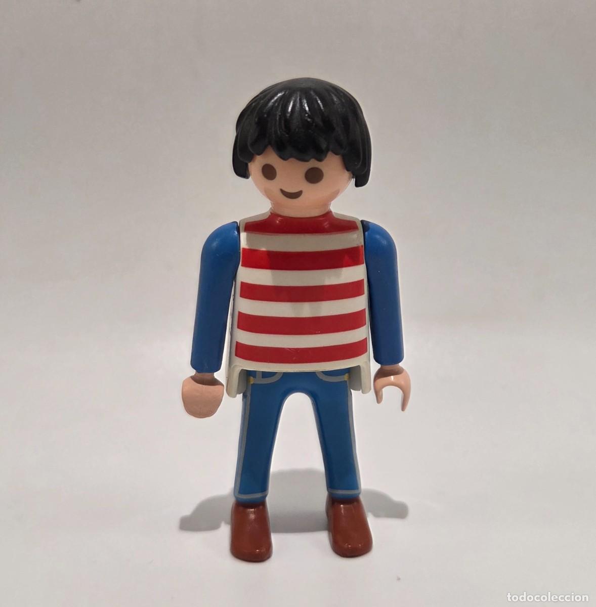 Playmobil: PLAYMOBIL CHICO CAMISETA RAYAS REF. 3186, 3246, 3353, 3886