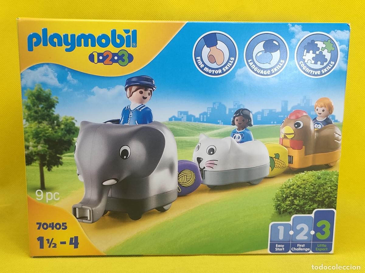 Playmobil: Playmobil 1 2 3 mi tren de animales REF 70405