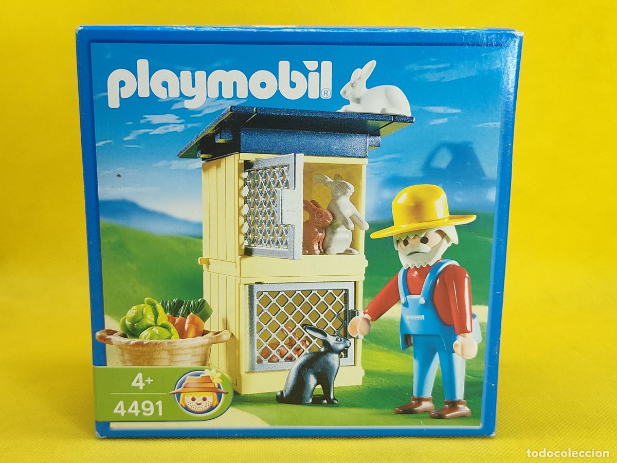 Playmobil: Playmobil Granjero con conejeras REF 4491