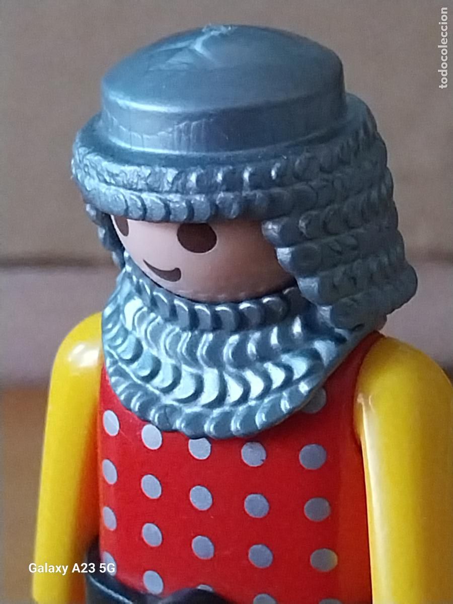 Playmobil: PLAYMOBIL CABALLERO MEDIEVAL SOLDADO PELO MALLA FIGURA ORIGINAL