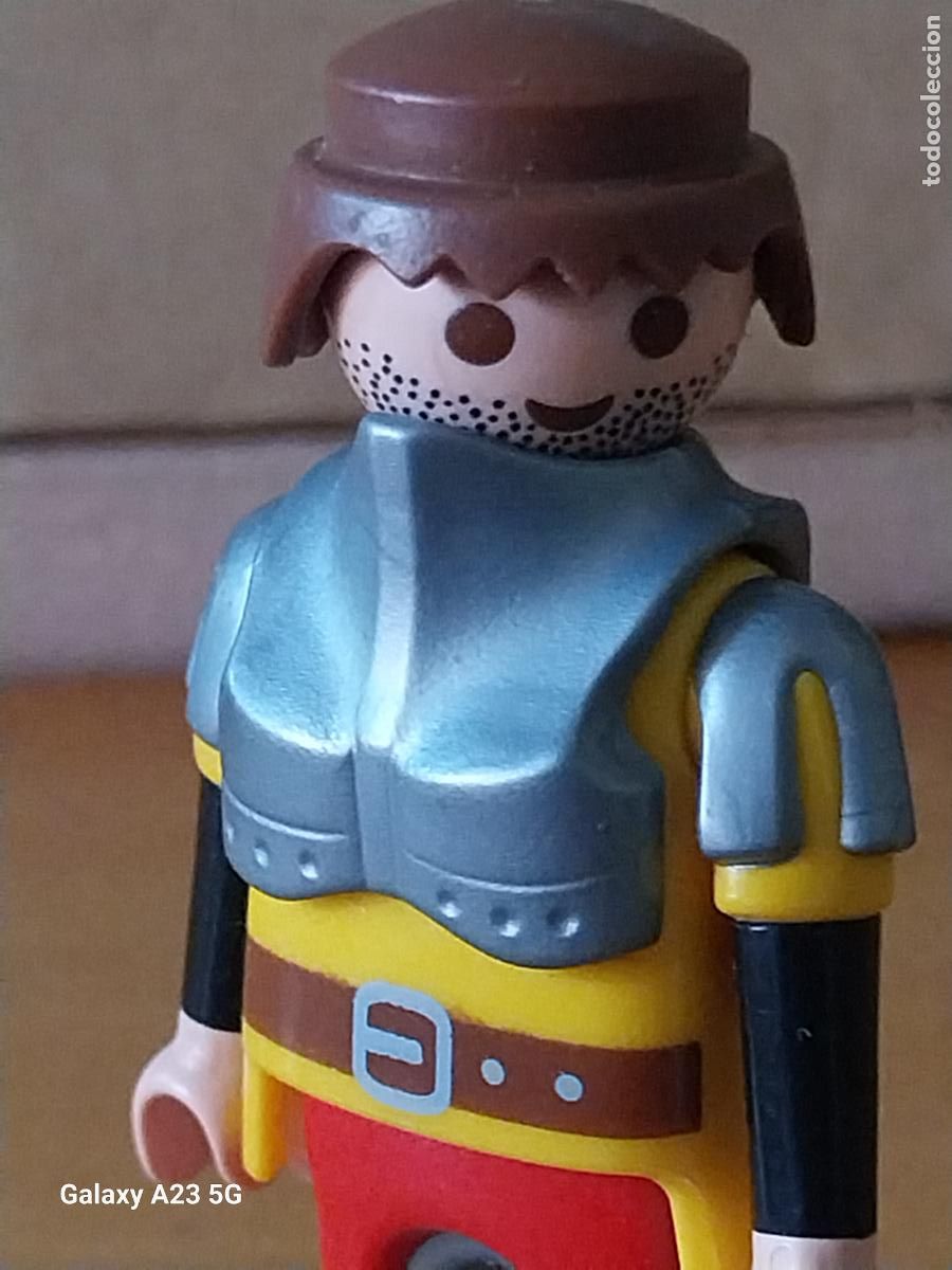 Playmobil: PLAYMOBIL SOLDADO CABALLERO MEDIEVAL CON BARBA FIGURA ORIGINAL