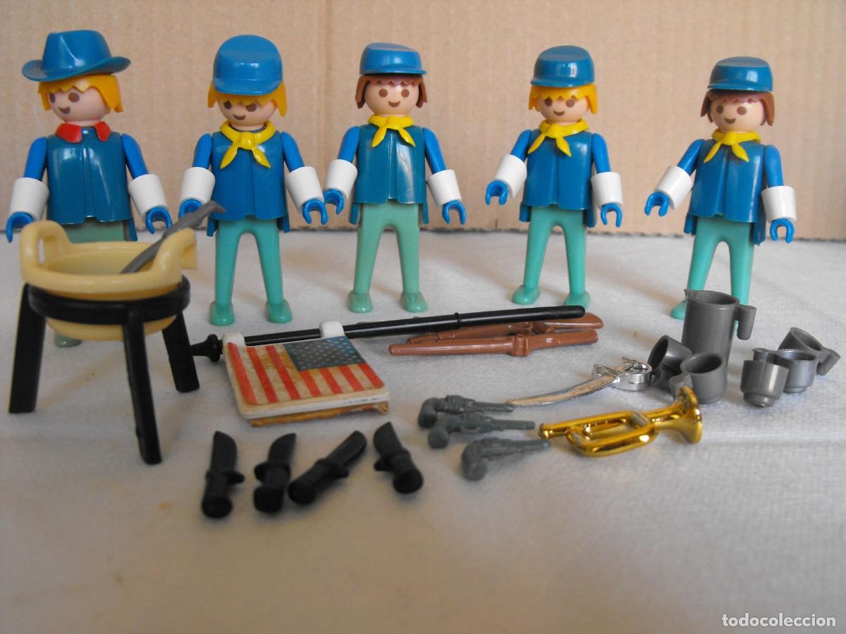 Playmobil: PLAYMOBIL. FAMOBIL. Soldados norteamericanos. REf. 3242. Primera &eacute;poca.