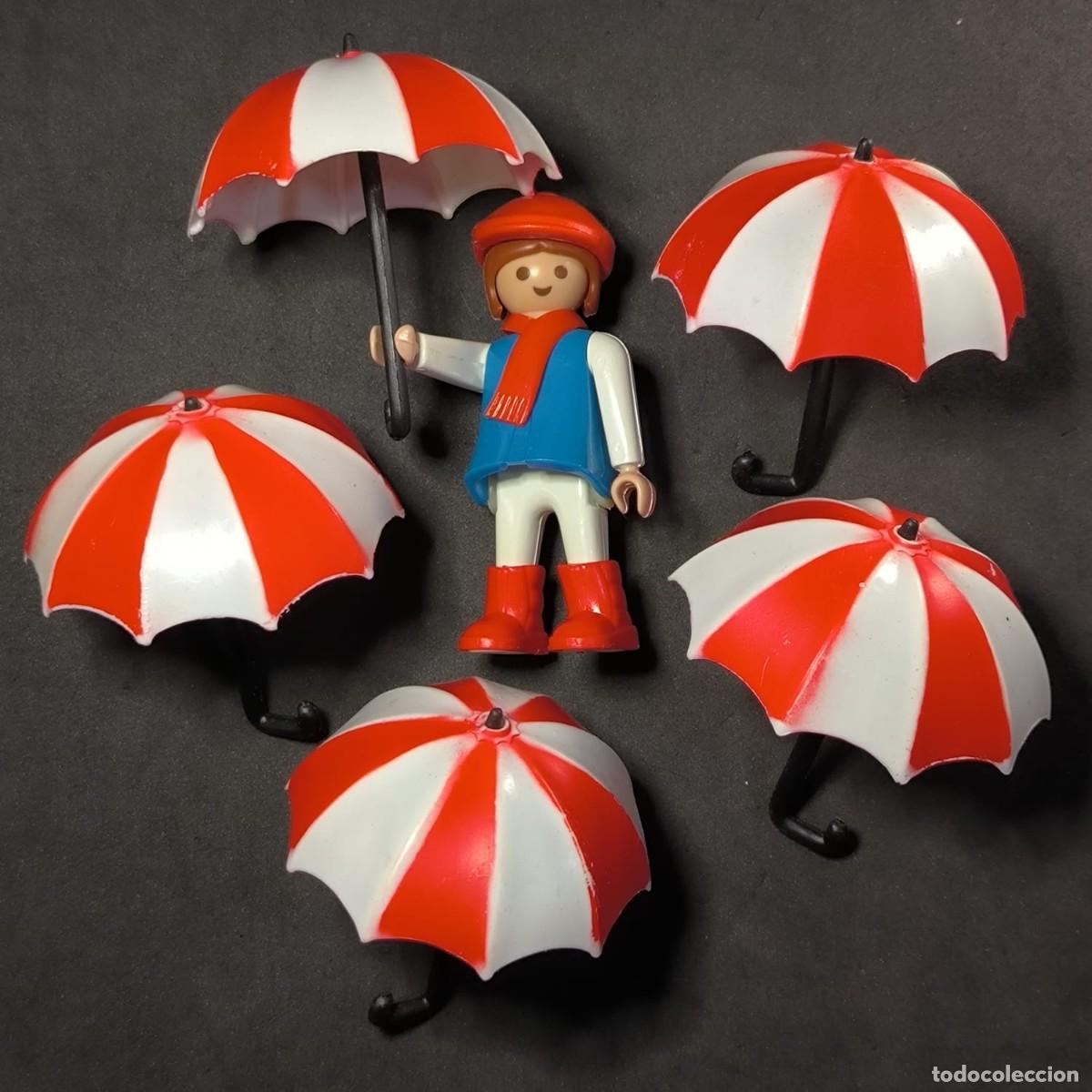 Playmobil: Playmobil mujer con paraguas Antex curiosidad ☼