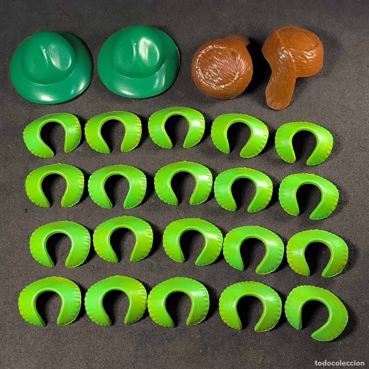 Playmobil: Playmobil gorros y cuellos verdes ☼